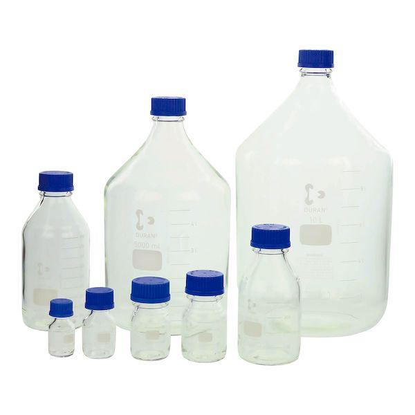 【個数：1個】4589988600083 直送 代引不可 SCHOTT 耐熱ねじ口びん メジュームびん 750ML アオキャップツキ 10入