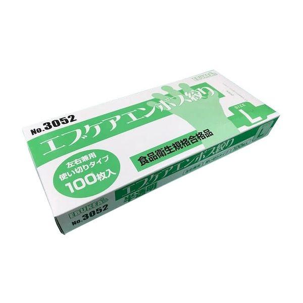 【個数：60個】4520951012038 【60個入】 直送 代引不可 エブノ エブケアエンボス絞り 箱入 半澄み切った L 3052 100入