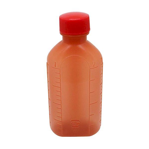【個数：1個】4535184228156 直送 代引不可 エムアイケミカル 投薬瓶PPB茶 滅菌済 キャップ：赤 500CC