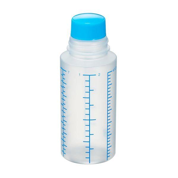 【個数：1個】4535184375324 直送 代引不可 エムアイケミカル 投薬瓶Mボトル 未滅菌 キャップ：青 100CC 200入