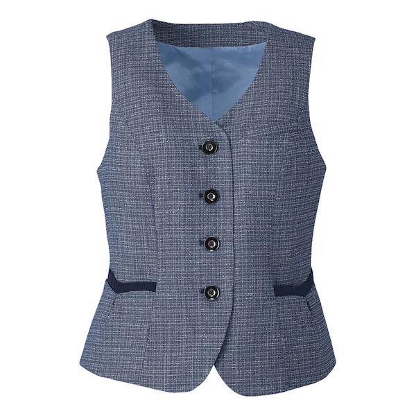 【個数：1個】4548127102956 直送 代引不可 カーシーカシマ ベスト 7号 EAV684 ブルーチェック