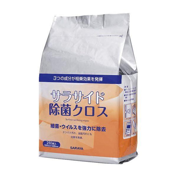【個数：6個】4987696516854 【6個入】 直送 代引不可 サラヤ サラサイド除菌クロス 詰替 51685 250入