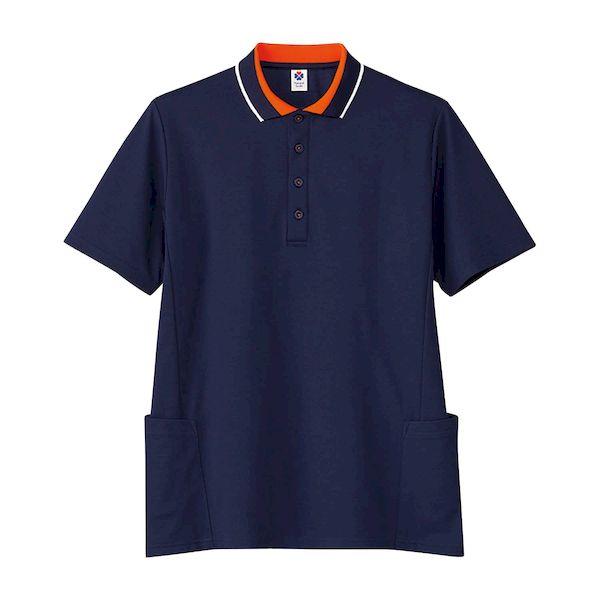 【個数：1個】4544316928888 直送 代引不可 ボンマックス ユニセックスポロシャツ TB4504U−13 S ネイビーXオ