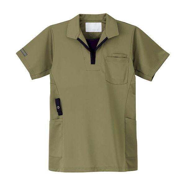 【個数：1個】4545516156316 直送 代引不可 ナガイレーベン ニットシャツ オリーブ JD−3172 S