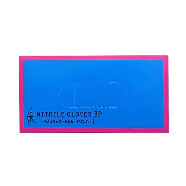 【個数：10個】4582465656689 【10個入】 直送 代引不可 ファーストレイト ニトリルグローブ3P ピンク FR−5668 L 200入