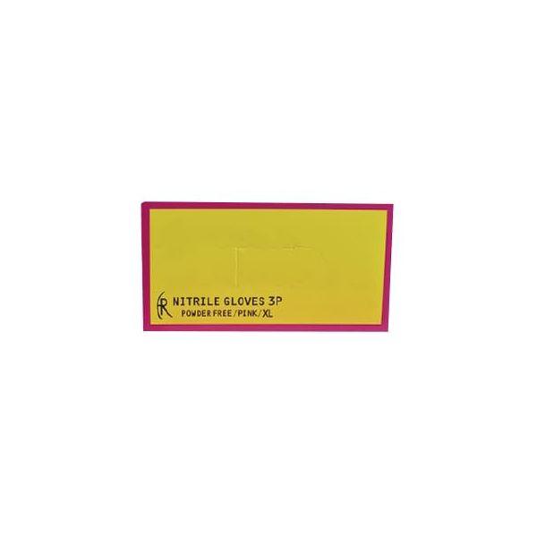 4582465656696 【10個入】 直送 代引不可 ファーストレイト ニトリルグローブ3P ピンク FR−5669 XL 200入