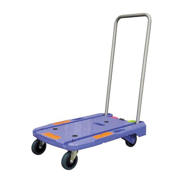 【個数：1個】4942279599327 直送 代引不可 ナンシン コンパクトキャリー 樹脂製台車 NCC−101B2 ブルー