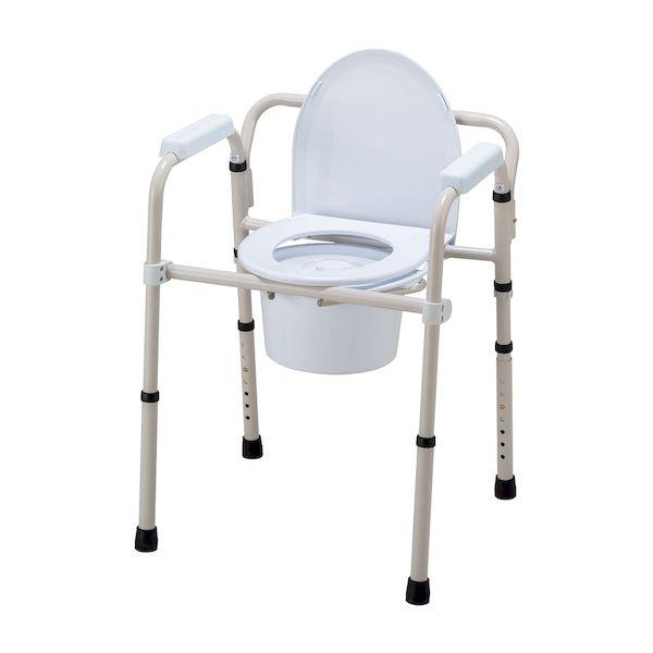 【個数：1個】4535847029311 直送 代引不可 マツヨシ ポータブルトイレチェア MY−1251 オリタタミシキ