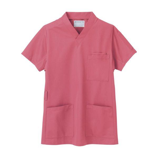 【個数：1個】4560315459864 直送 代引不可 住商モンブラン スクラブ 男女兼用・半袖 LL 72−636 ローズレッド