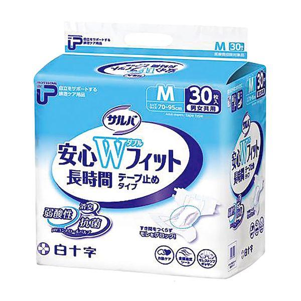 【個数：2個】4987603355958 【2個入】 直送 代引不可 白十字 PUサルバ安心Wフィット 35595 Mサイズ 30入