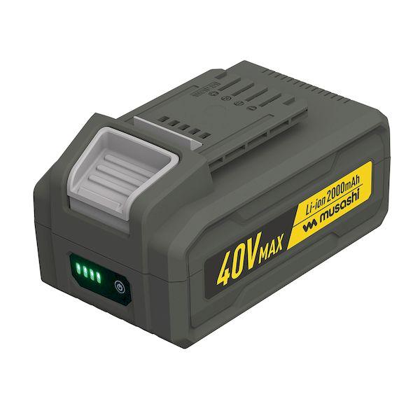 直送 代引不可・他メーカー同梱不可 ムサシ MUSASHI 4954849450075 ムサシ LiB−40 Li−ion40VMAXバッテリー200 8,210円
