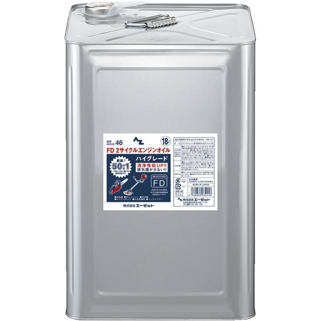 直送 代引不可・他メーカー同梱不可 エーゼット F034 AZ FD2サイクルエンジンオイル18L ハイグレード F034