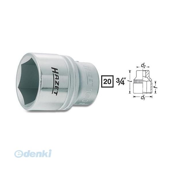 【納期-通常7日以内に発送（在庫切れ時-約2ヶ月）】ハゼット HAZET 1000-34   ソケット３／４ 100034