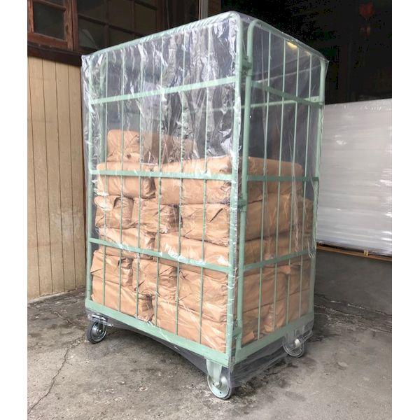 【個人宅配送不可】フナイ産業 YBK-07 直送 代引不可・他メーカー同梱不可 【50個入】 カゴ台車用角底袋 カゴ車カバー ポリエチレン 1150×