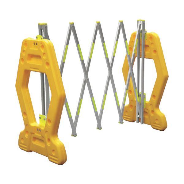 ＡＮＺＥＮ AZG-YP 現場用簡易アルミゲート AZゲート黄 反射付 2M AZGYP