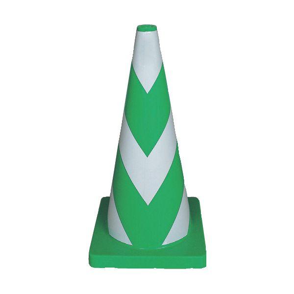 ＡＮＺＥＮ KEY-794BW 安全コーン Wコーン 緑白3段 反射タイプ KEY794BW