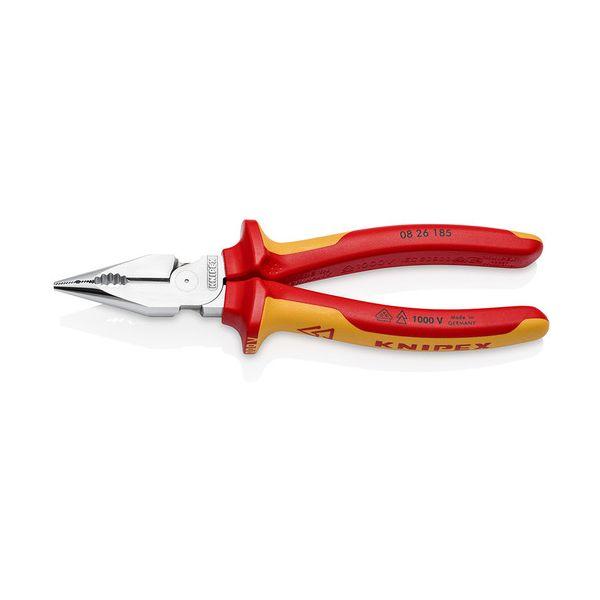 ＫＮＩＰＥＸ 0826-185 絶縁ニードルノーズペンチ 185mm 1000V 0826185