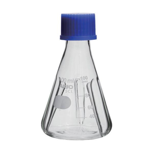 ＨＡＲＩＯ BNSF-100-SCI バッフル付きねじ口三角フラスコ 100mL BNSF100SCI