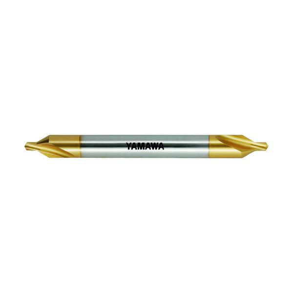 ヤマワ CD-SL-V-150-5X60X12 ロングシャンクコーティング弱ねじれ溝A形60° センタ穴ドリル CD−SL V L150 5X60°X