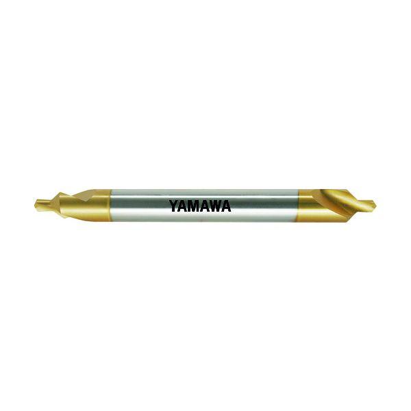 ヤマワ CE-QL-V-150-1X90X4 ロングシャンクコーティング強ねじれ溝A形90° センタ穴ドリル CE−QL V L150 1X90°X4