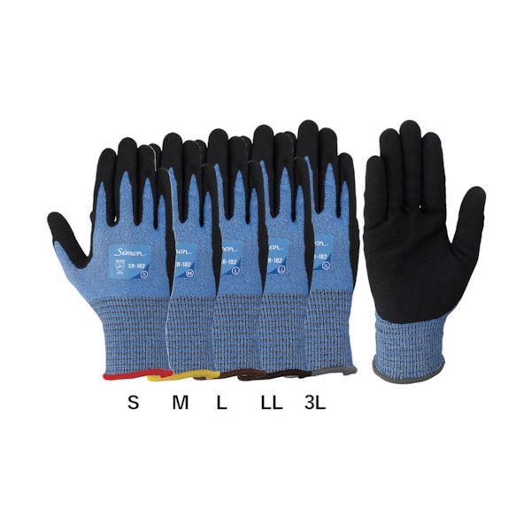 シモン CR-182 M 【5個入】 耐切創手袋 CR−182 Mサイズ CR182M