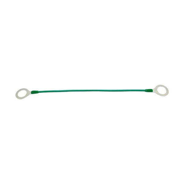 ＨＩーＬＥＡＤ EBC-R5.5-16-200-GR 【10個入】 被覆付アースボンド R5．5 M16×200L 端子保護キャップ付 緑 EBCR5