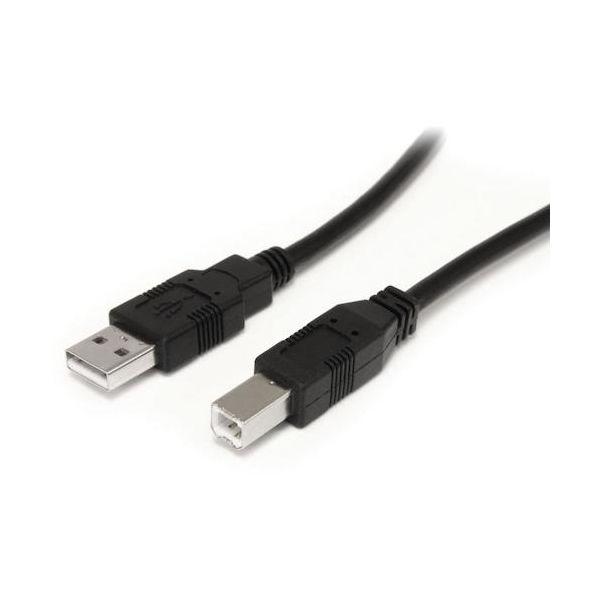 スターテック USB2HAB30AC USBケーブル/A−B/9.1m/USB 2.0/480Mbps/オス・オス/ブラック