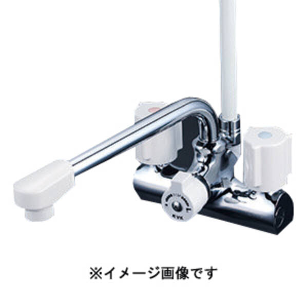 直送 代引不可・他メーカー同梱不可 KVK KF206ZN KV デッキ一時止水付2ハンドルシャワｰ KF206ZN