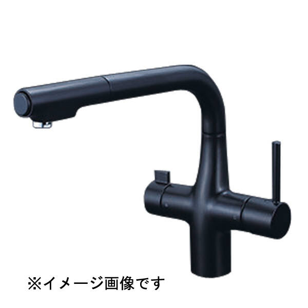 直送 代引不可・他メーカー同梱不可 KVK KM6121ECM5 KV 浄水器SS混合栓 eM黒 KM6121ECM5
