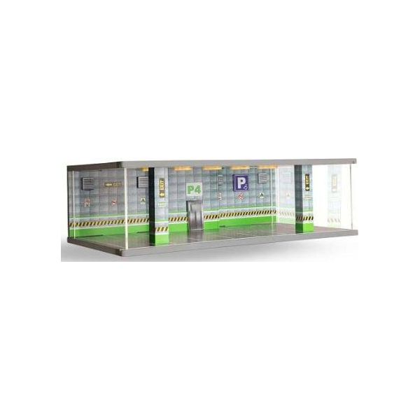 京商 4548565454488 ATL30304N ATLANTIC CASE1／64 組立式 ジオラマ パーキング P4 グリーンフロアの通販は