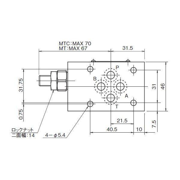 ダイキン MTC-02P-55 直送 代引不可・他メーカー同梱不可 モジュラースタック形チェック弁付絞り弁 MTC02P55