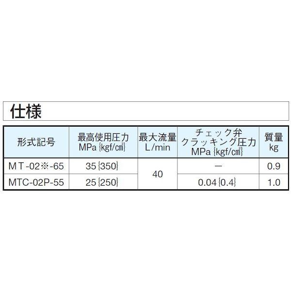 ダイキン MTC-02P-55 直送 代引不可・他メーカー同梱不可 モジュラースタック形チェック弁付絞り弁 MTC02P55
