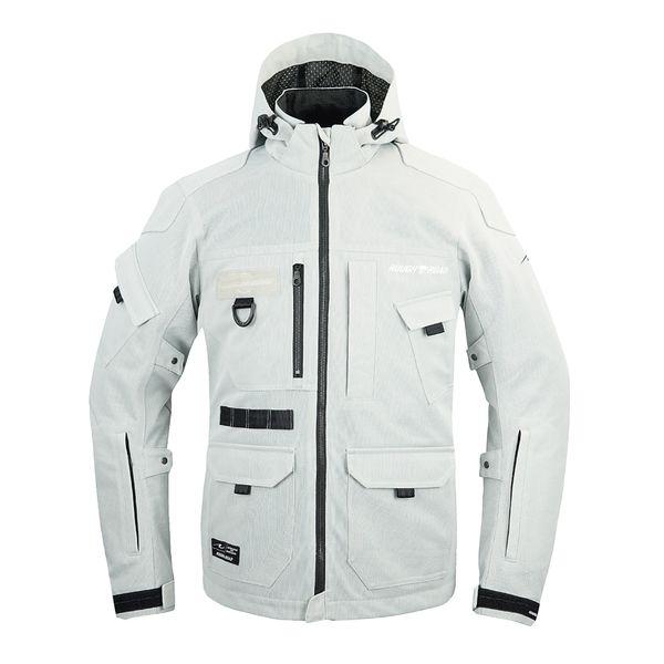 ラフアンドロード RR7349SV2 バイク ジャケット マウンテンメッシュパーカー シルバー Mサイズ