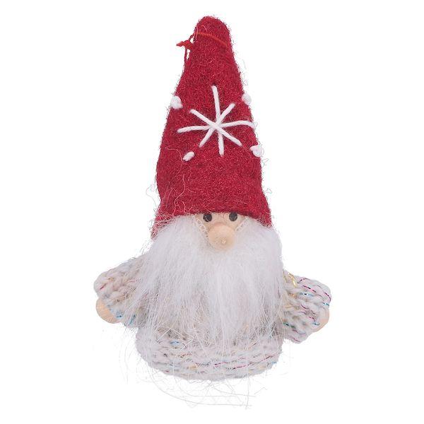 【個数：12個】不二貿易 4953980092809 【12個入】 直送 代引不可 小人サンタオブジェ ホワイト