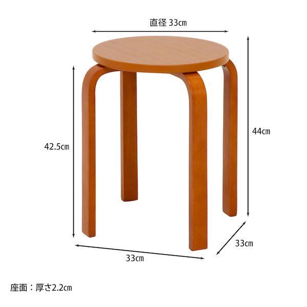 【個数：6個】不二貿易 4953980128379 【6個入】 直送 代引不可 木製曲脚イス 21／S6 BR その他インテリア・寝具
