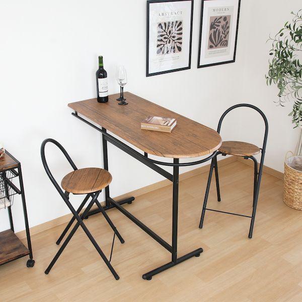 【個数：1個】不二貿易 4953980138996 直送 代引不可 カウンターテーブル ＆ チェアー 3点セット 3060−1