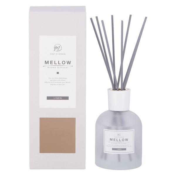 【個数：4個】不二貿易 4953980280732 【4個入】 直送 代引不可 Mellow メロウ ディフューザー Linen 200ml