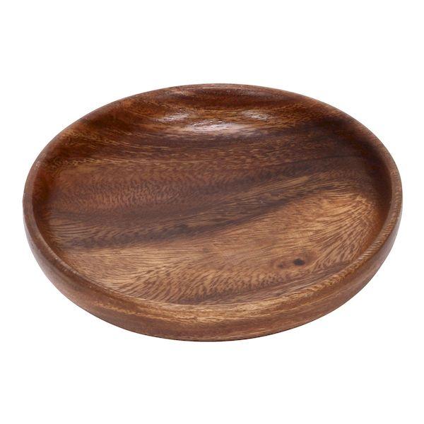 【個数：6個】不二貿易 4953980404640 【6個入】 直送 代引不可 アカシアトレー ラウンド S 40484・40369