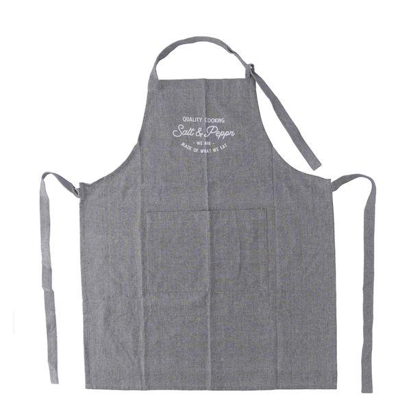 【個数：6個】不二貿易 4953980719508 【6個入】 直送 代引不可 エプロン Salt＆Pepper チャコール