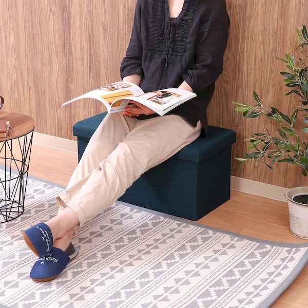 【個数：4個】不二貿易 4953980861412 【4個入】 直送 代引不可 ハント ストレージベンチ 6030 ネイビー_6