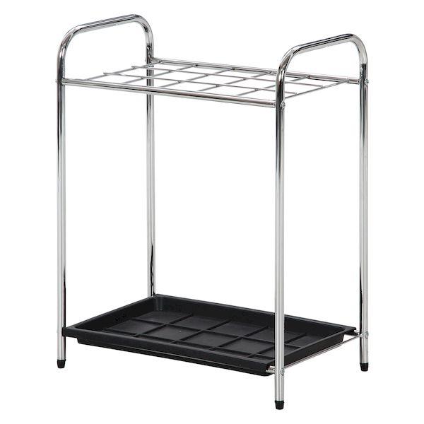 【個数：4個】不二貿易 4953980957108 【4個入】 直送 代引不可 クロム傘立て 15マス