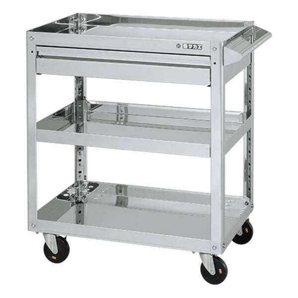 サカエ 中量キャスターラックＧＫＲ型（ウレタン車・４輪自在タイプ）　GKR-1765WUJ サカエ 中量キャスターラックGKR型(ウレタン車・4輪自在タイプ) GKR