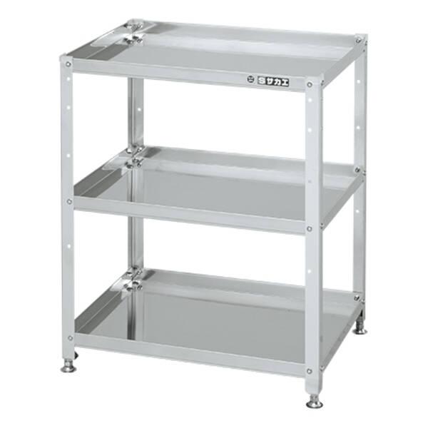 【個人宅配送不可】サカエ SAKAE SN4-6473 直送 代引不可・他メーカー同梱不可 ステンレススペシャルワゴン（SUS430/固定式） SN4