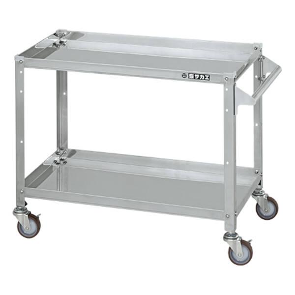 【個人宅配送不可】サカエ SAKAE SR4-7562TNU 直送 代引不可・他メーカー同梱不可 ステンレススペシャルワゴン（SUS430/ナイロンウ