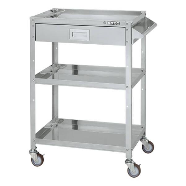 サカエ 中軽量キャスターラックGSR型(ウレタン車・4輪自在) GSR-8524WUJ (209141) サカエ 中軽量キャスターラックGSR型(ウレタン車・4輪自在) GSR