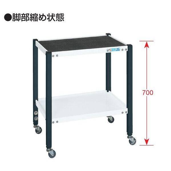 【個人宅配送不可】サカエ SAKAE TFW-5372WD 直送 代引不可・他メーカー同梱不可 フリーワゴン（高さ調整タイプ/ゴム車） TFW5372_1