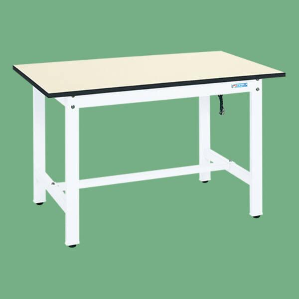 【個人宅配送不可】サカエ SAKAE DSK-127EW 直送 代引不可・他メーカー同梱不可 帯電防止マット張作業台 抗菌パールホワイト (DSK/耐