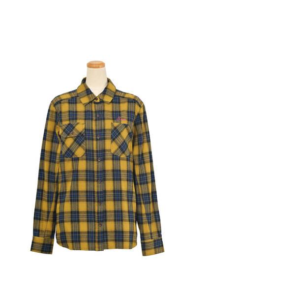 J-AMBLE ROJ-994/MUSTARD/L+ RossoStyleLab (ロッソスタイルラボ) バイク用 プロテクションフランネルシャツ マ