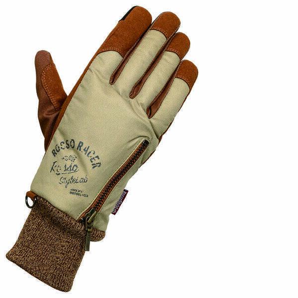 J-AMBLE RSG351/SAND/BR/L ロッソスタイルラボ(RossoStyleLab) バイク用 グローブ ミリタリーウィンターグローブ