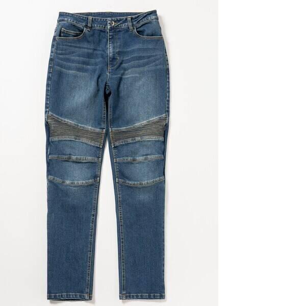 J-AMBLE ROP67/BL/XS ロッソスタイルラボ(RossoStyleLab) バイク用 ストレッチスキニーパンツ XSサイズ ブルー RO